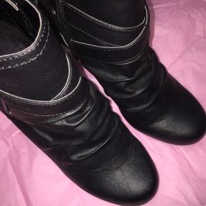 Black ankle boots